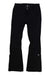 A pair of Obermeyer Womens Bond Pant ski pants in black, featuring a bootcut design and two waist buttons, shown on a white background.