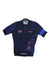 Men's navy cycling training jersey with blue stripe graphics, EF and Rapha logos