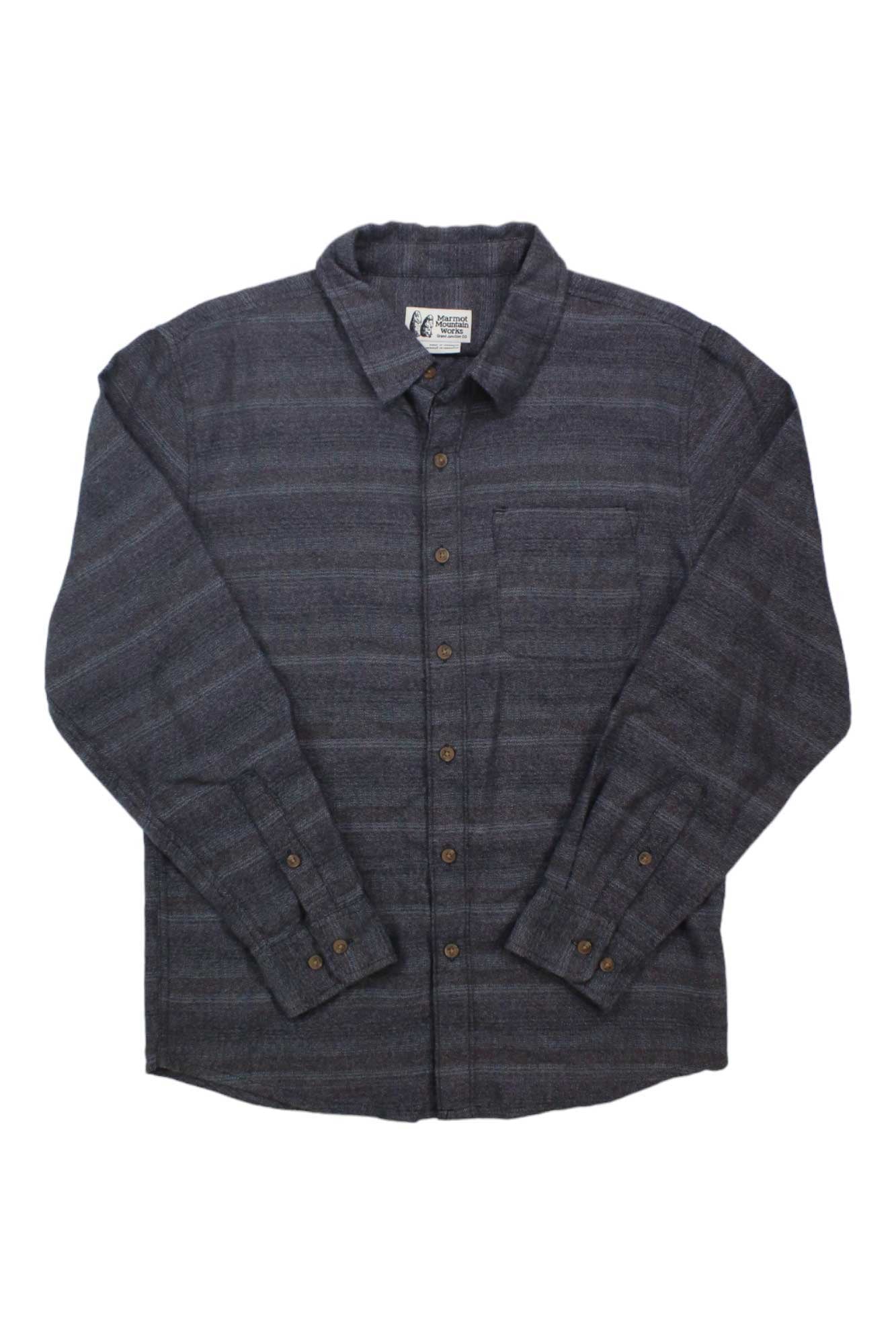 Marmot Mens Fairfax Novelty Heathered Lightweight Flannel LS Shirt Marmot