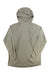 The Orvis Men’s Pro Sun Hoodie in light olive green is a smooth, lightweight long-sleeve shirt providing sun protection. Laid flat on a white background, it features a small tag at the hem and has no visible logos or patterns.