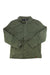 Men's founder jacket in olive green with button front and two chest flap pockets