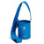 Kids packable bottle sling in blue, adjustable shoulder strap with logo