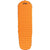 The NEMO Tensor Alpine Mummy Sleeping Pad is a bright orange, rectangular inflatable pad with a rounded top and textured bubble-like surface, featuring the NEMO logo near the top edge. Ideal for cold weather adventures.