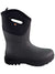 Bogs women's neo-classic mid boot, black rubber with lace-free pull-on opening