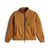 The Women's Khaki Subalpine Fleece Jacket features a full front zipper, stand-up collar, two zippered side pockets, and eco-friendly fleece—textured on sleeves and lower body, with smooth, water-repellent fleece on the upper body and arms.