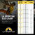 La Sportiva size chart for climbing shoes, showcasing the La Sportiva Genius Unisex Climbing Shoe Red. Includes Amazon men's, Euro, and women's sizes over a rock-climbing background, with the La Sportiva logo at the bottom.