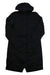 The Indyeva Womens Ravina Jacket is a long, black, seam-sealed jacket with a hood and long sleeves, shown laid flat on a white background.