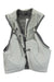 Light gray hydration vest with dark mesh back panel and front zip pockets