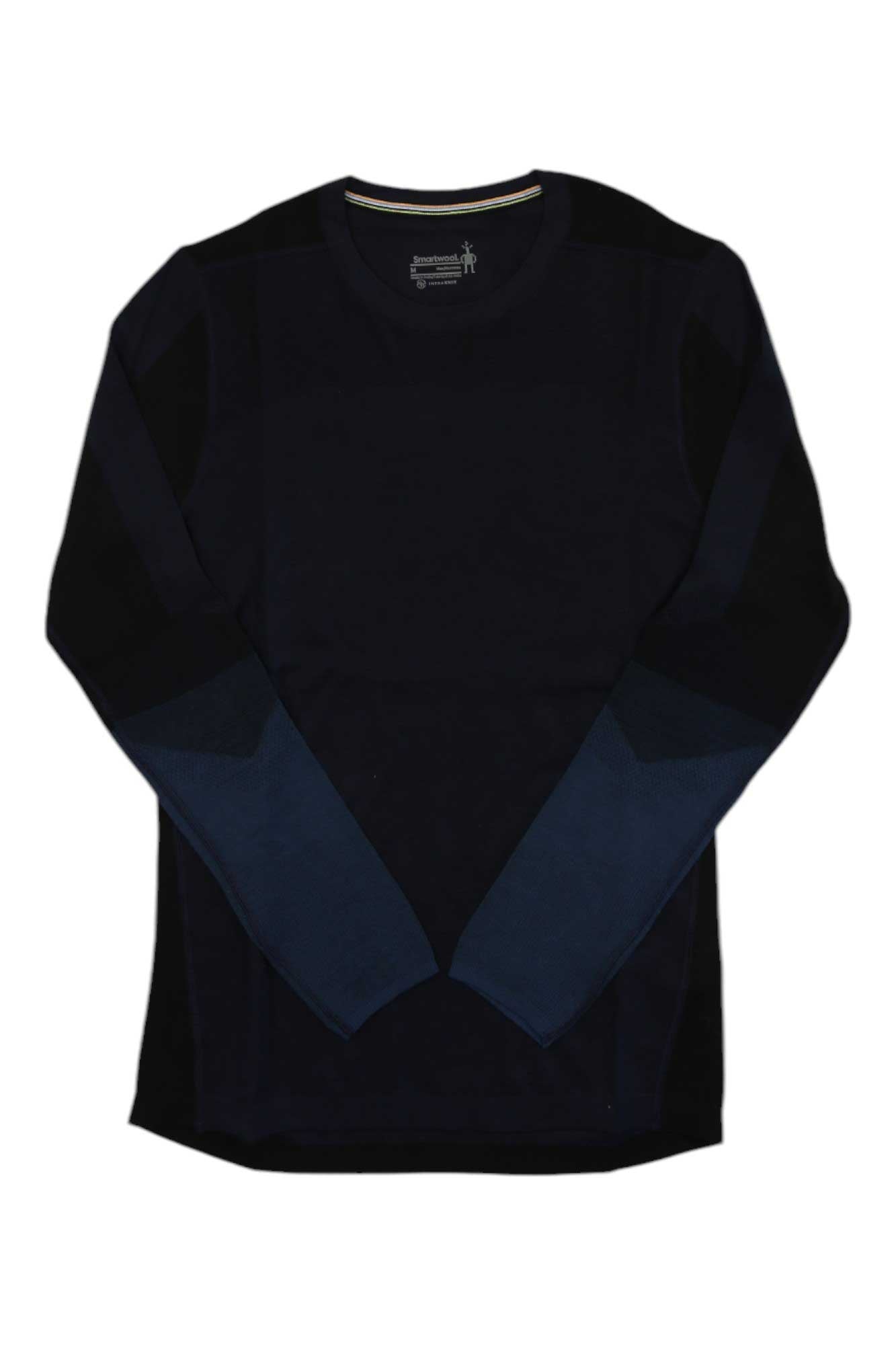 Smartwool Mens Intraknit Thermal Merino Colorblock Crew Base Layer Top Smartwool