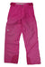 Helly Hansen Tech Women's Snow Pants in bright pink feature reinforced lower legs, multiple pockets, belt loops, and adjustable Velcro waistband, shown flat on a white background.