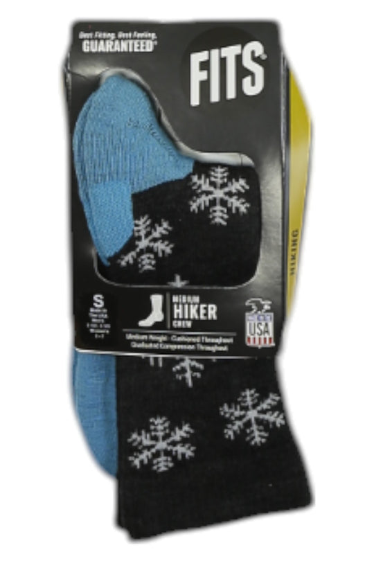Fits Mens Medium Hiker Crew Aspen Sock