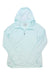 Light blue Simms Women's Solarflex 1/4 Zip Hoody with long sleeves, relaxed fit, and sun-protective knit fabric, shown flat on a white background. Features a partial front zipper and Simms label inside the collar.
