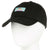 The Moosejaw Love the Love Ball Cap, in black with a colorful embroidered logo patch and curved brim, is made from 100% cotton. Displayed on a white mannequin head, this adjustable cap offers both style and comfort.