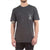 A man wears the Moosejaw Men's Charcuterie Board SS Pocket Tee, crafted from soft organic cotton with a small white graphic and text on the left chest pocket, standing against a plain white background.