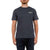 Men's short-sleeve tee in dark heather, crew neck, small script logo on chest.