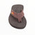 A Rainbow Kids Grombows Sandal with a thick black sole and brown neoprene strap, featuring a small rainbow logo on the left strap, is displayed against a white background.