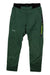 Men's Agner Co pants in dark green, black waistband, neon zip side pocket