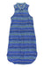 The KAVU Womens Brighton Dress is a sleeveless, knee-length dress featuring blue and green horizontal stripes, a button-down front, and a collar, shown laid flat on a white background.