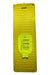 Yellow mummy sleeping pad with top loop and bottom valve