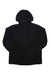 The Helly Hansen Mens Odin Stretch Insulated 2.0 Hoodie, shown in black with a front zipper, long sleeves, and a subtle chest logo, is laid flat on a white background; it's designed for comfort and warmth.