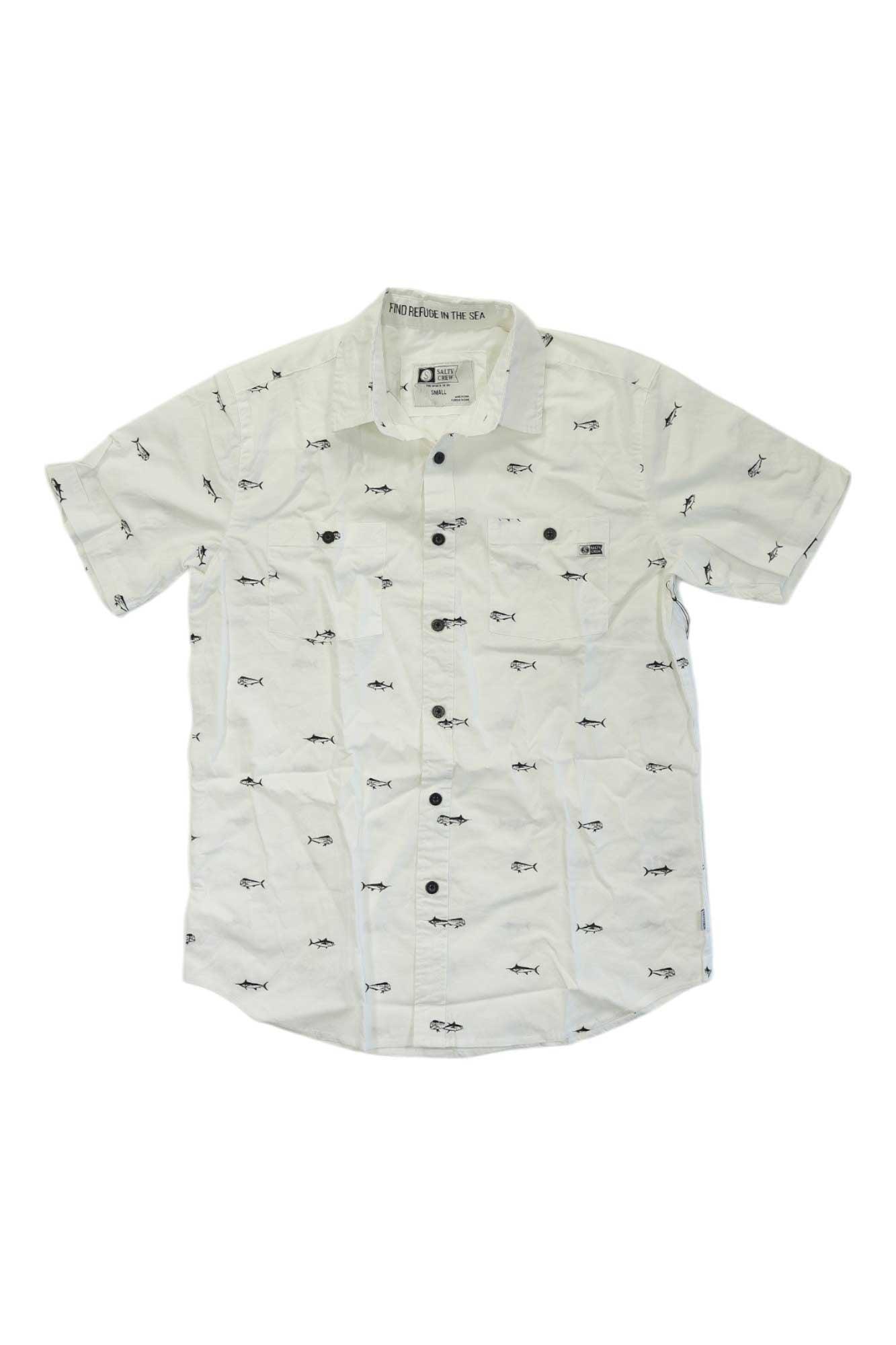 Salty Crew Mens Market SS Woven Top Wild Rye
