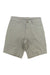 The Outdoor Research Men's Wadi Rum 10 Inch Short features light gray khaki, button and zipper closure, belt loops, two front pockets, and abrasion-resistant fabric for durability—perfect for active adventures. Shown on a white background.