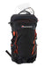 A black Montane Trailblazer 30L Backpack with red accents and multiple compartments is displayed against a white background, featuring the Montane logo on the top front pocket and an adjustable harness for comfortable hiking.