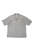 The Columbia Mens Short Sleeve Button Up Shirt features a small grey and white checkered pattern, a collar, and a single chest pocket, shown laid flat on a white background.