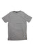 The Carhartt Mens LWD Relaxed Fit Short Sleeve T-Shirt in plain light gray is shown laid flat on a white background, featuring a small rectangular logo tag near the bottom hem for a stylish, comfortable everyday look.