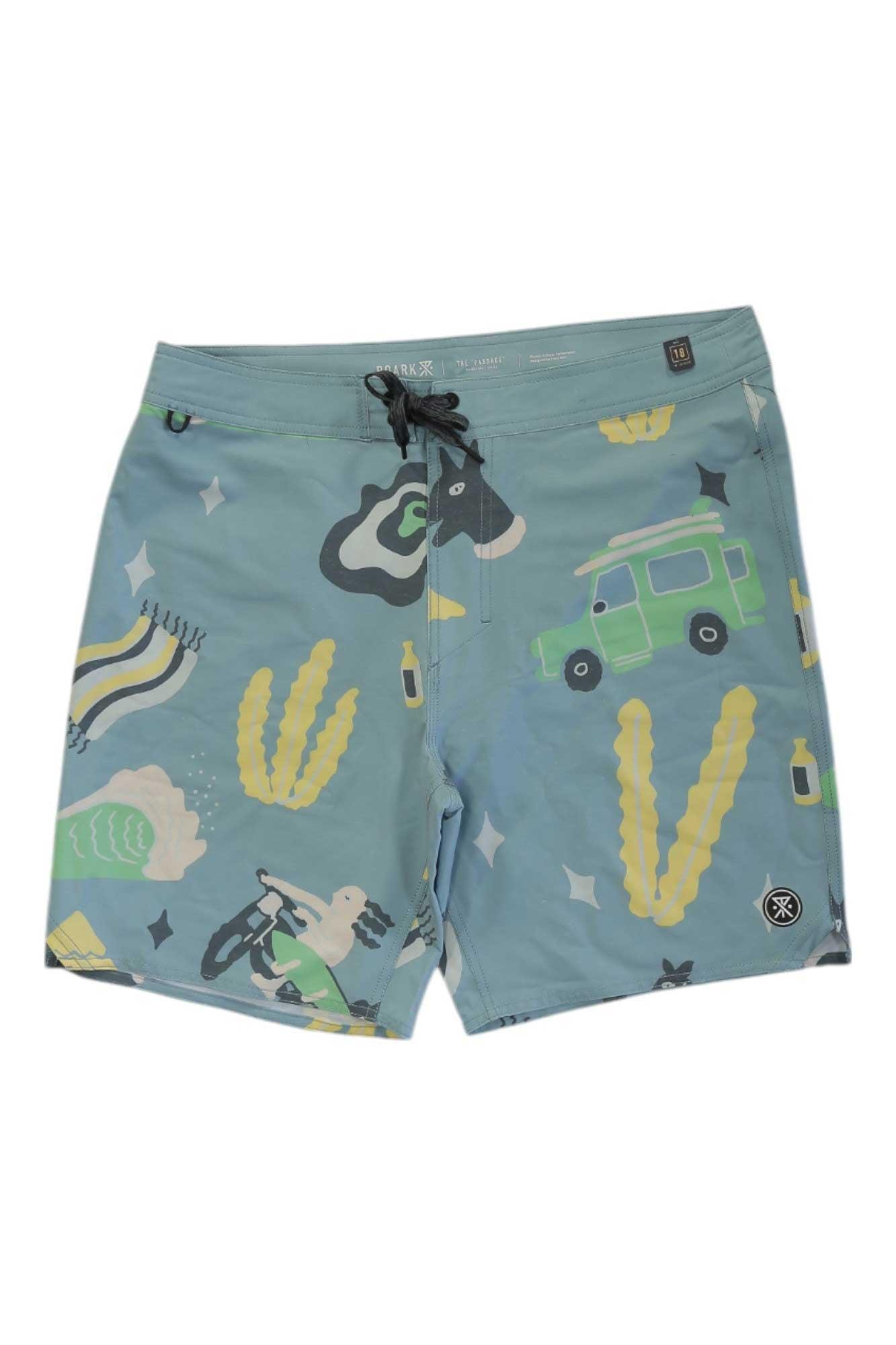 Roark Mens Passage Viaje 18 Inch Boardshort Roark