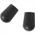 Two black rubber tips with rounded ends and vertical grooves, displayed on a white background—ideal as Helinox Sunset Chair or Chair One XL Replacement Feet.