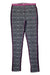 The Kari Traa Womens Floke Pant features black and white geometric and diamond patterns, is made from a cozy wool-modal blend, and is detailed with pink piping on the seams and a pink logo waistband.
