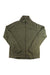 The Craft Sportswear Men's Adv Fleece Midlayer Jacket is an olive green zip-up with long sleeves, a stand collar, and two side pockets. CRAFT is embroidered on the left chest, making it a versatile men's thermal layer for outdoor activities.
