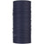 The Buff CoolNet UV+ MFL Headwear in dark navy features subtle horizontal creases and the Buff logo near the bottom. This multifunctional neck gaiter offers UPF 50+ sun protection, shown standing upright against a white background.