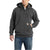 A man wearing a Rain Defender Loose Fit Heavyweight Quarter-Zip Sweatshirt and blue jeans stands with one hand in his pocket against a plain white background.
