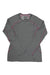 Women’s heather gray long-sleeve crewneck performance shirt with pink contrast seams