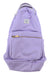 The Herschel Supply Company Nova Backpack in light purple is made from recycled fabric and features a front zip pocket, small stitched label, top handle, main compartment with laptop sleeve—all shown against a white background.