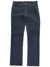 Women's dark navy corduroy regular pants with button fly and front pockets