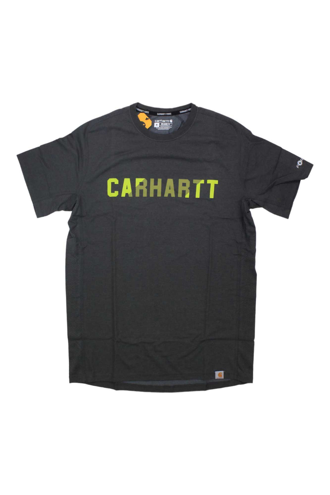 Carhartt Mens Force Relaxed Fit Midweight SS Block Logo Graphic T-Shirt Carhartt