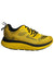 The KEEN Womens WK400 Shoe features a bright yellow design with black laces, accents, and sole details. Its breathable mesh upper, black patterns, heel pull tab, and cushioned textured outsole deliver comfort and grip for active days.