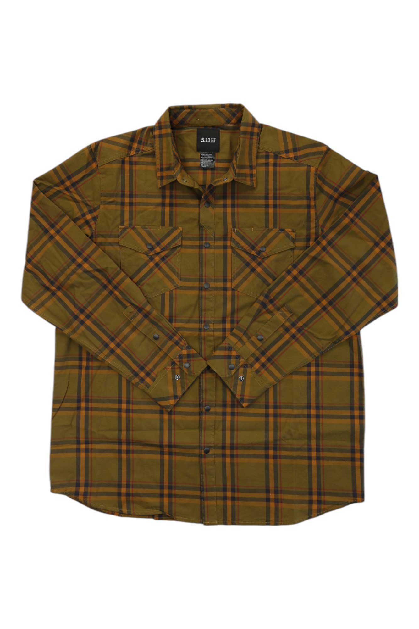 5.11 Mens Gunner Plaid LS Shirt 5.11