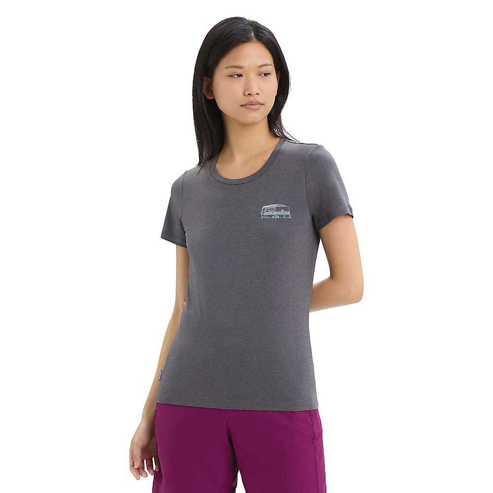 Icebreaker Womens Central Classic SS Tee - Caravan Life Icebreaker