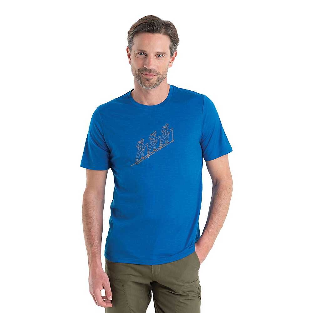 Icebreaker Mens Merino 150 Tech Lite II Natural Ski Tour SS Tee Icebreaker