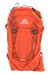 The Gregory Men's Drift 14L H2O Pack is a bright orange bike hydration backpack with adjustable straps and multiple zippered compartments, featuring the model name on the front, photographed against a white background.