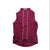 The Rapha Classic Gilet, a sleeveless magenta cycling vest with a high collar, front zipper, and reflective details, is pictured against a white background. Its lightweight, durable fabric is ideal for outdoor adventures and shows slight wrinkles.