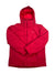 The Mens Gotland 3-in-1 Jacket is a bright red, waterproof winter coat with a hood, front zipper, and long sleeves. Made from TEXAPORE fabric, it features the Jack Wolfskin logo on the left chest and upper left sleeve. Displayed on a white background.