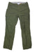 Women's quick-dry stretch cropped pants, army green with side cargo pockets and button front
