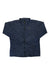 Men's dark blue quilted puffer jacket, full-zip stand collar