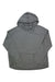 The Eddie Bauer First Ascent Women's Resolution Guide Hoodie is a lightweight gray performance sweatshirt with long sleeves, moisture-wicking fabric, front pocket, and drawstring hood, shown laid flat on a white background.