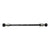 The Burley Ballz Thru Axle is shown in black with silver metal ends and rubber caps on both sides, displayed horizontally against a white background.